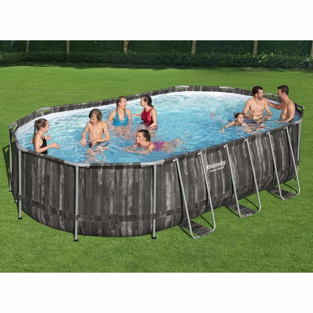 Bestway Bestway Poolset Power Steel oval 488x305x107 cm
