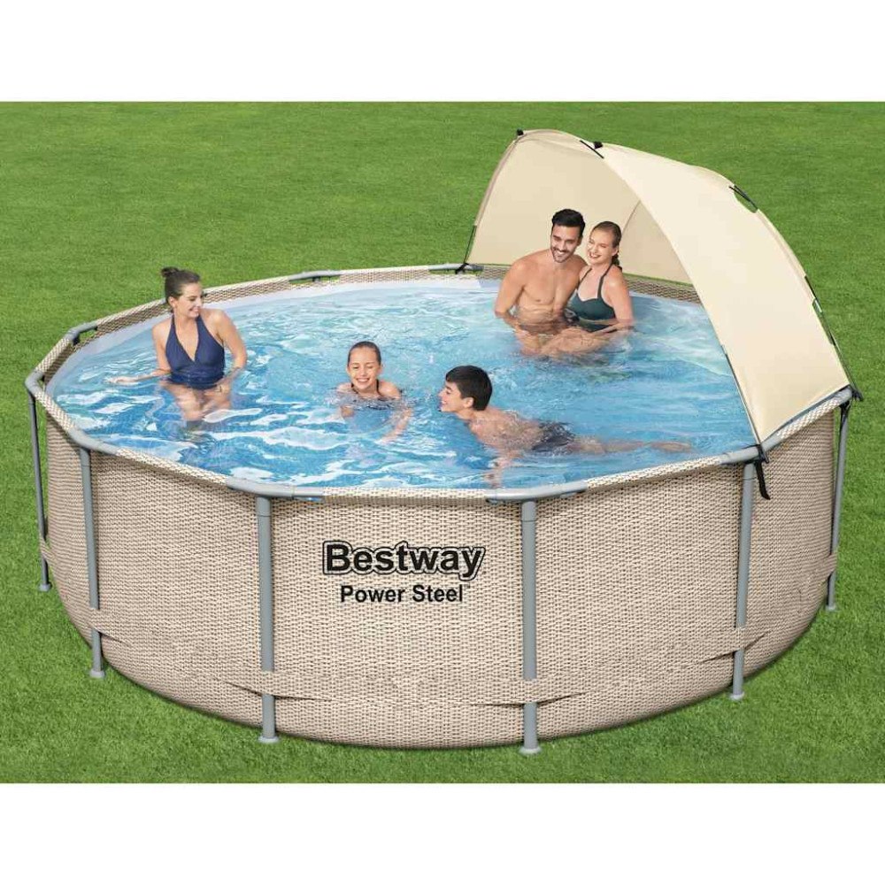 Bestway Bestway Poolset Power Steel med tak 396x107 cm