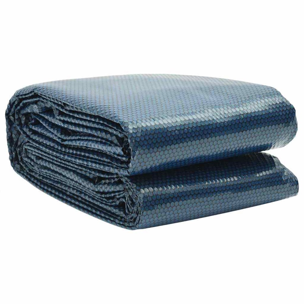 vidaXL Värmeduk för pool PE 250 cm svart och blå