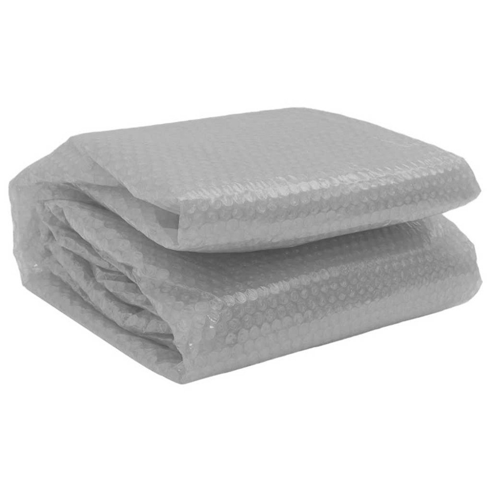 vidaXL Värmeduk för pool PE 455 cm grå