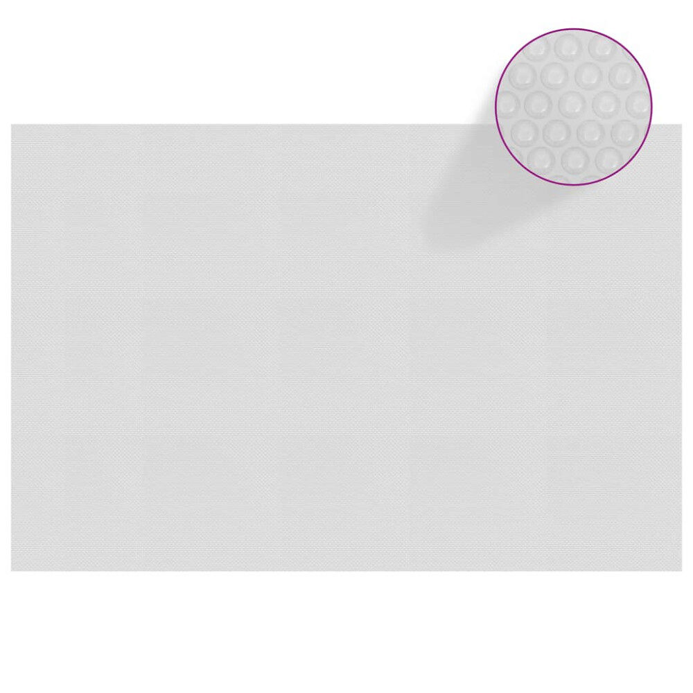 vidaXL Värmeduk för pool PE 300x200 cm grå