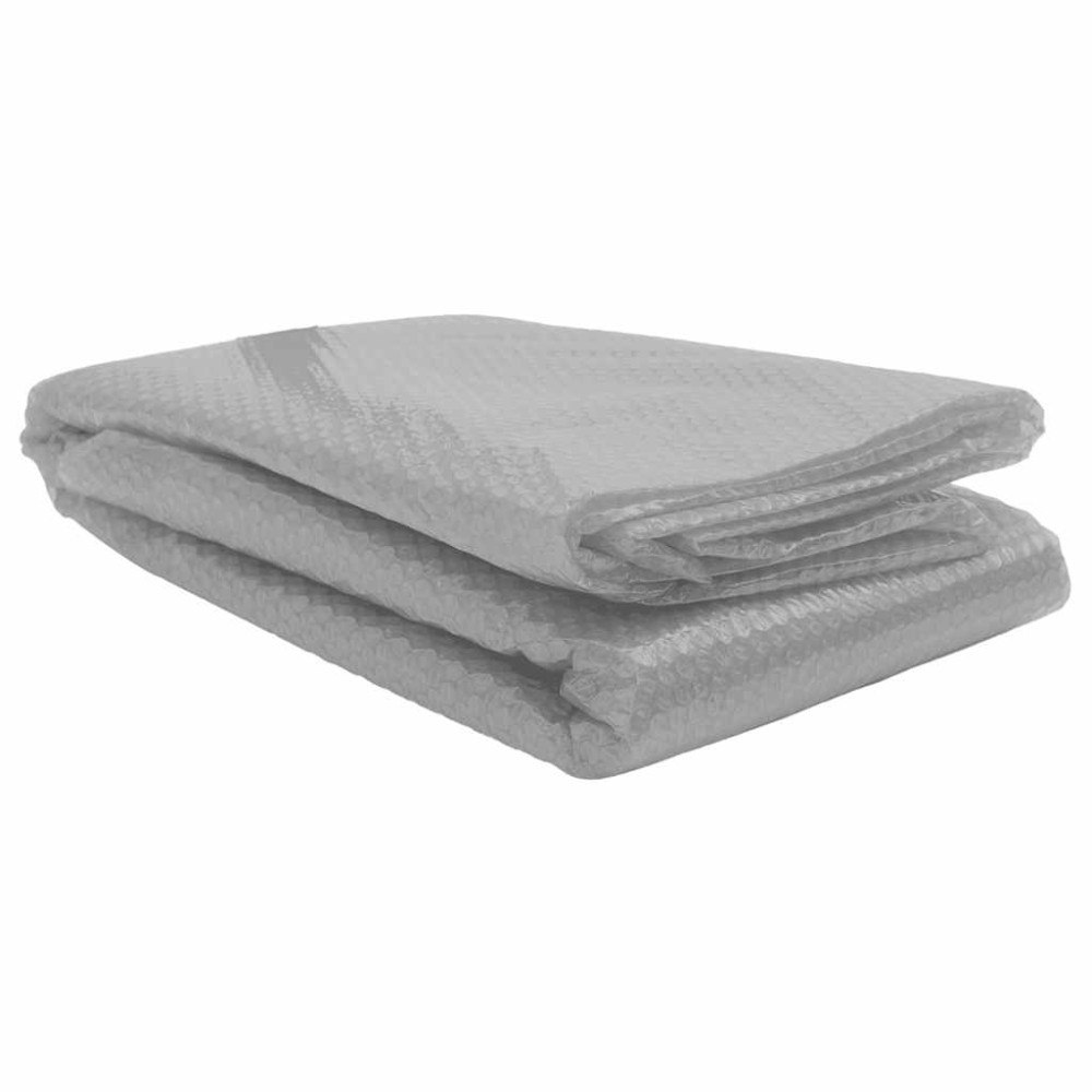 vidaXL Värmeduk för pool PE 450x220 cm grå