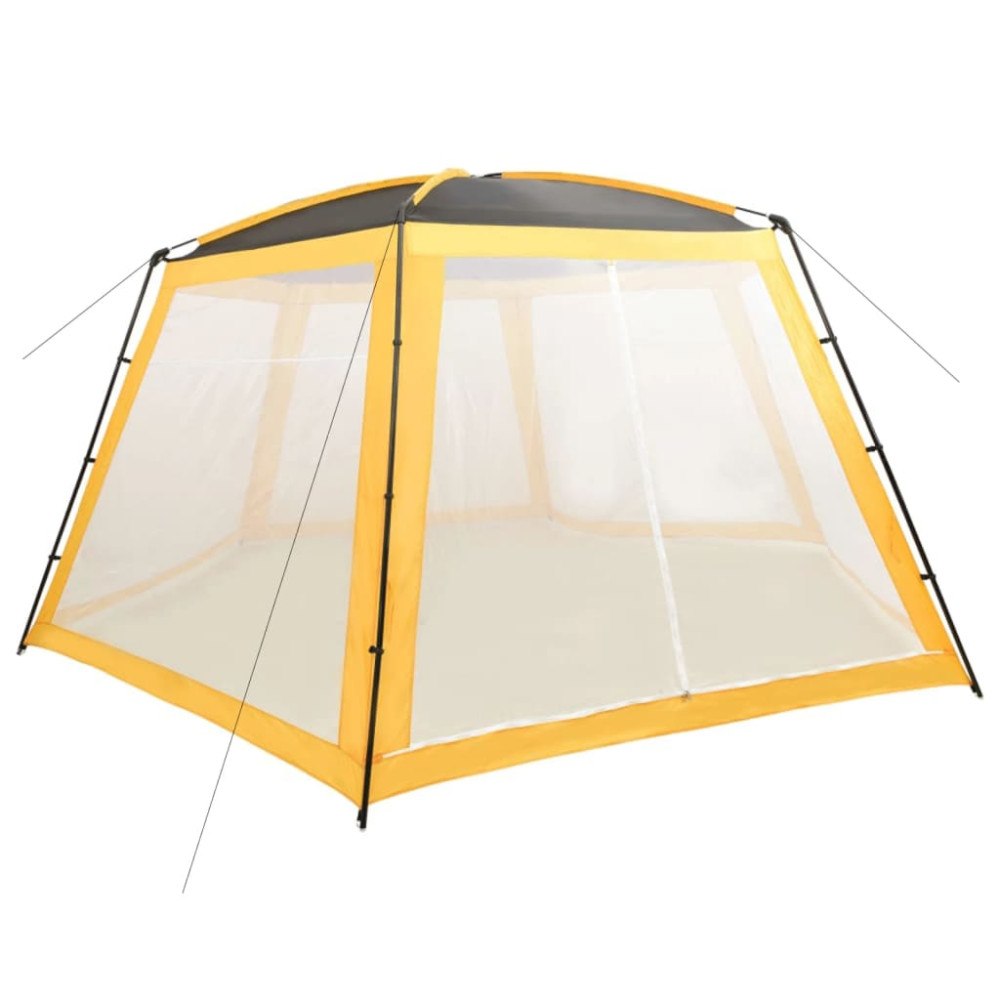 vidaXL Pooltält tyg 660x580x250 cm gul