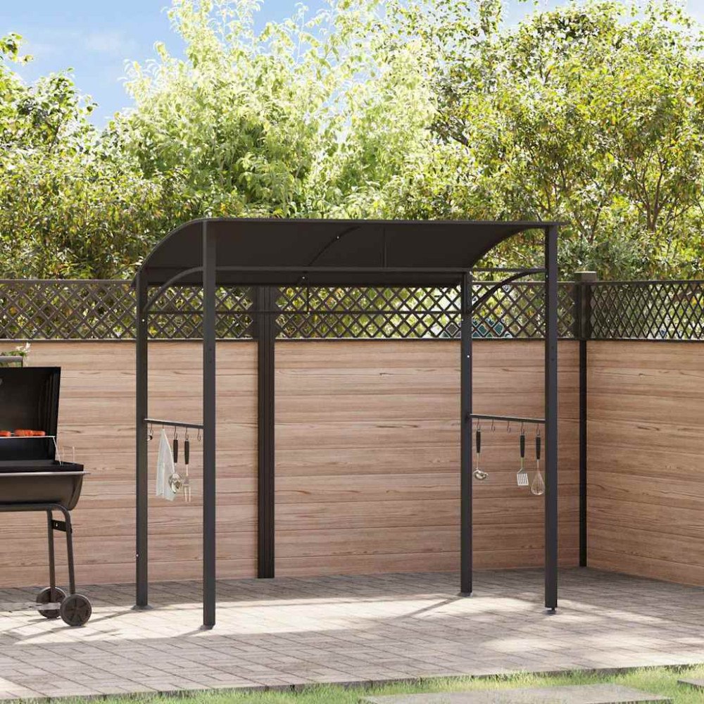 vidaXL Grilltält 215x150x220 cm antracit stål