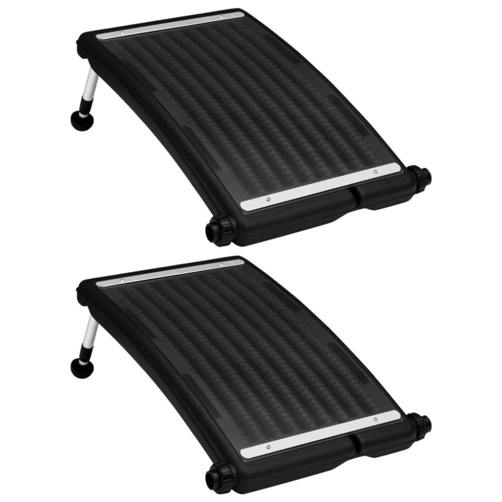 vidaXL Välvd solpanel för pool 2 st 72,5x46 cm