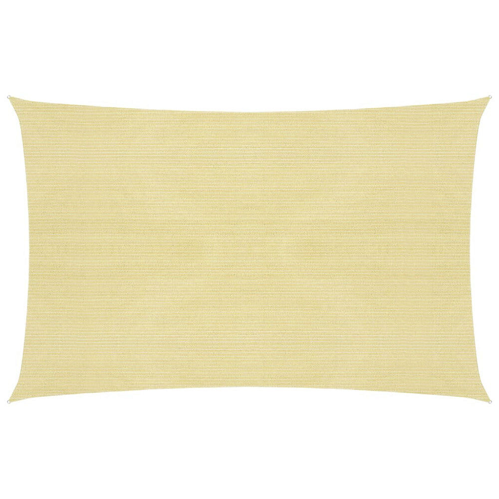 vidaXL Solsegel 160 g/m² beige 3,5x4,5 m HDPE