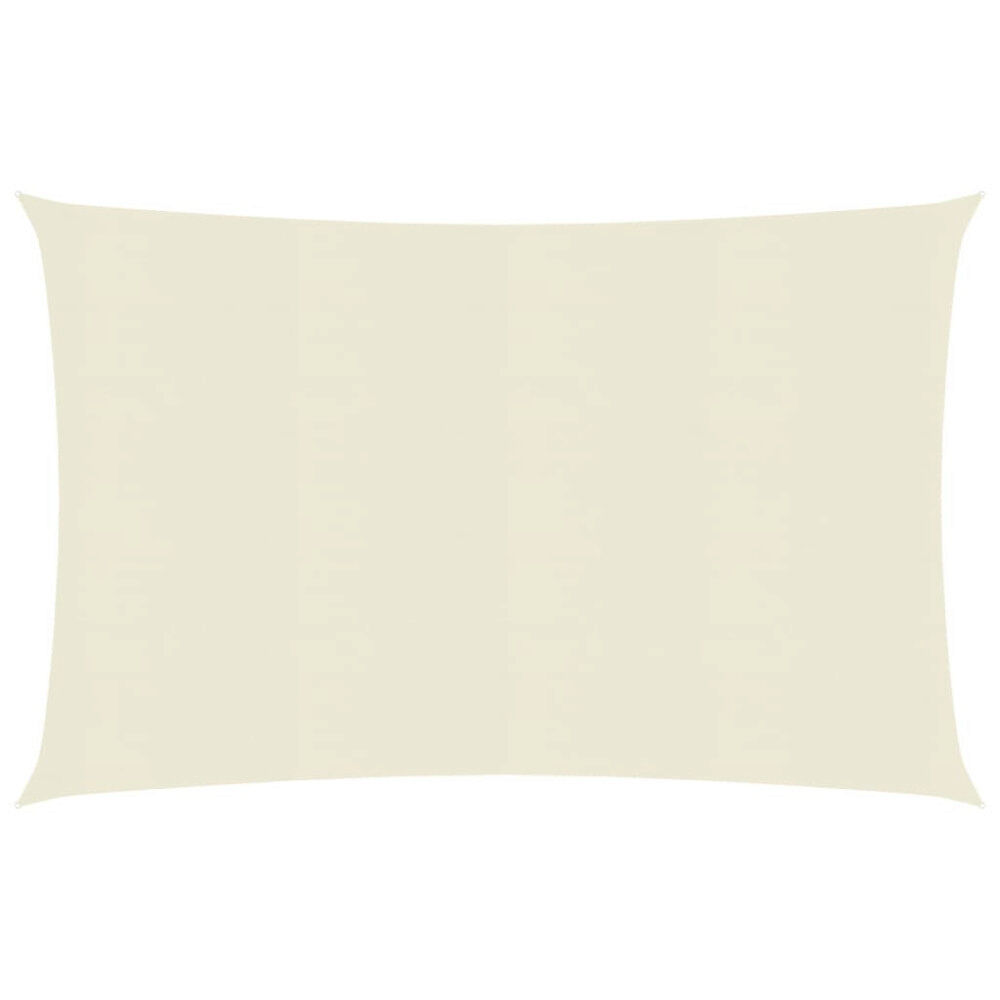 vidaXL Solsegel 160 g/m² gräddvit 4x5 m HDPE
