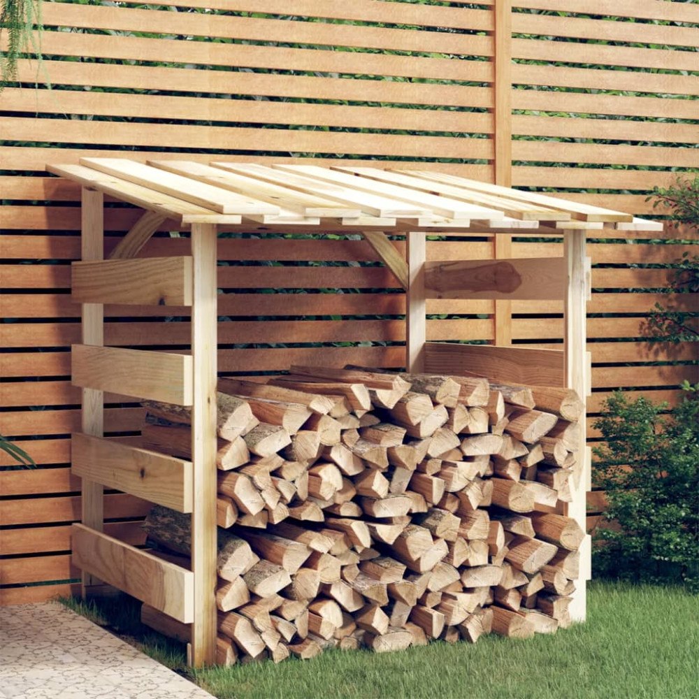 vidaXL Pergola med tak 100x90x100 cm impregnerad furu