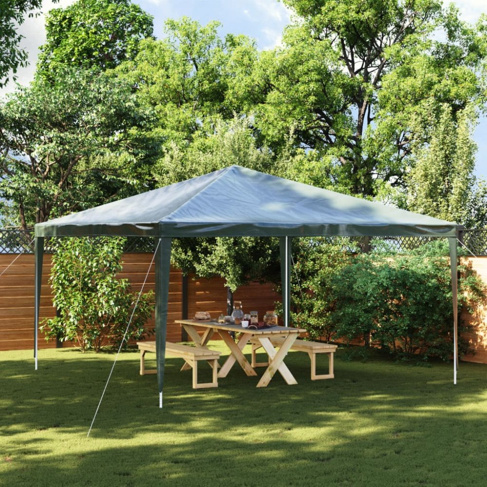 vidaXL Professionellt partytält 4x4 m grön 90 g/m²