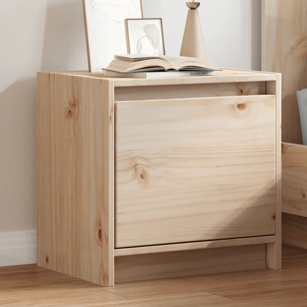 vidaXL Sängbord 40x30,5x40 cm massiv furu