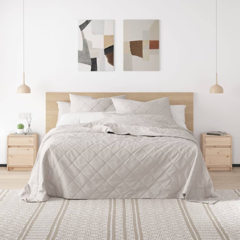 vidaXL Sängbord 2 st 40x31x50 cm massiv furu