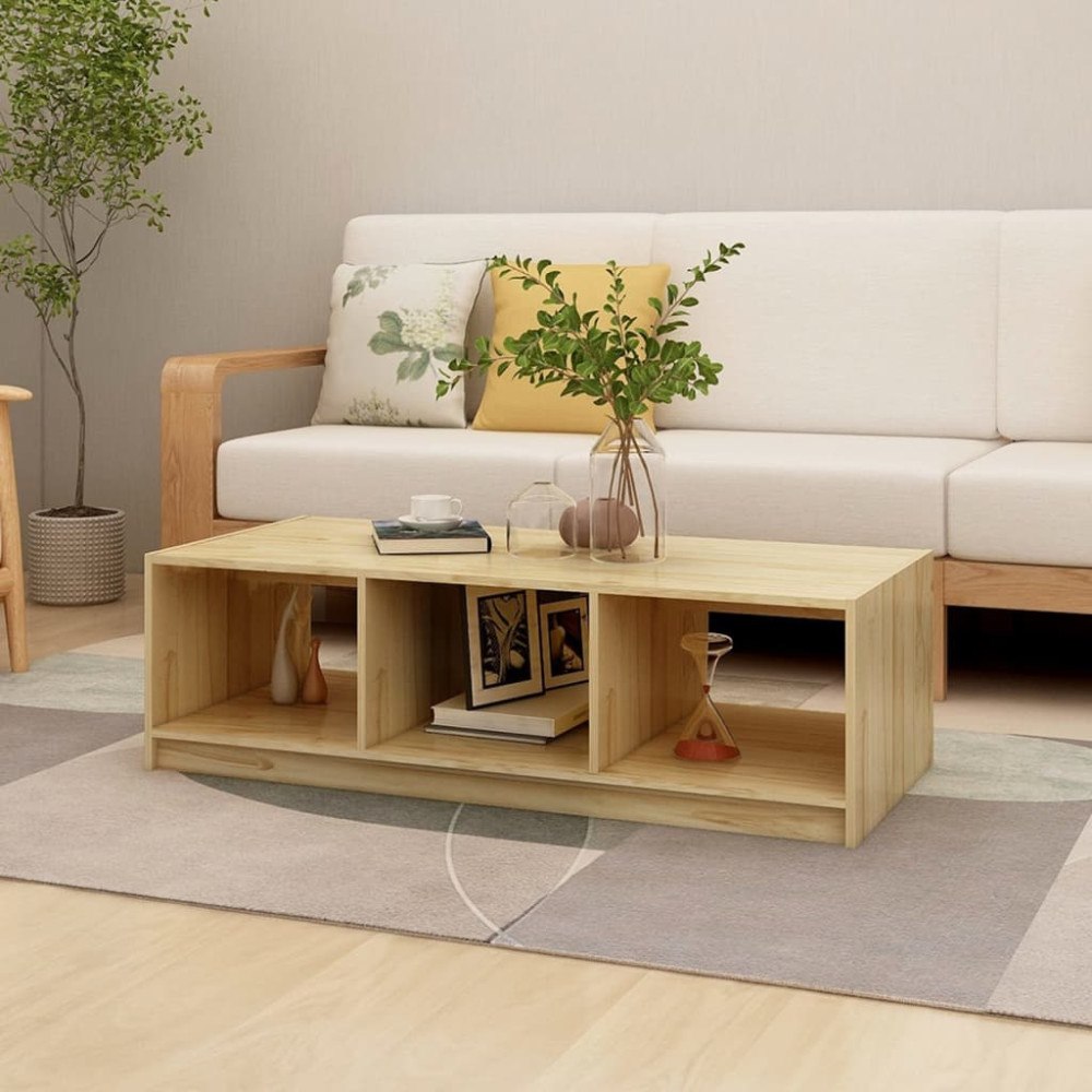 vidaXL Soffbord 110x50x34 cm massiv furu