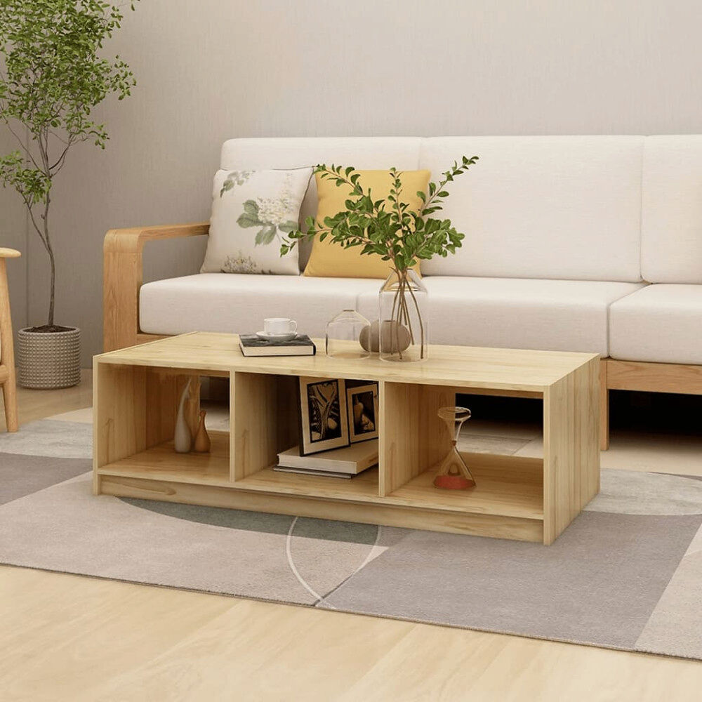 vidaXL Soffbord 110x50x34 cm massiv furu