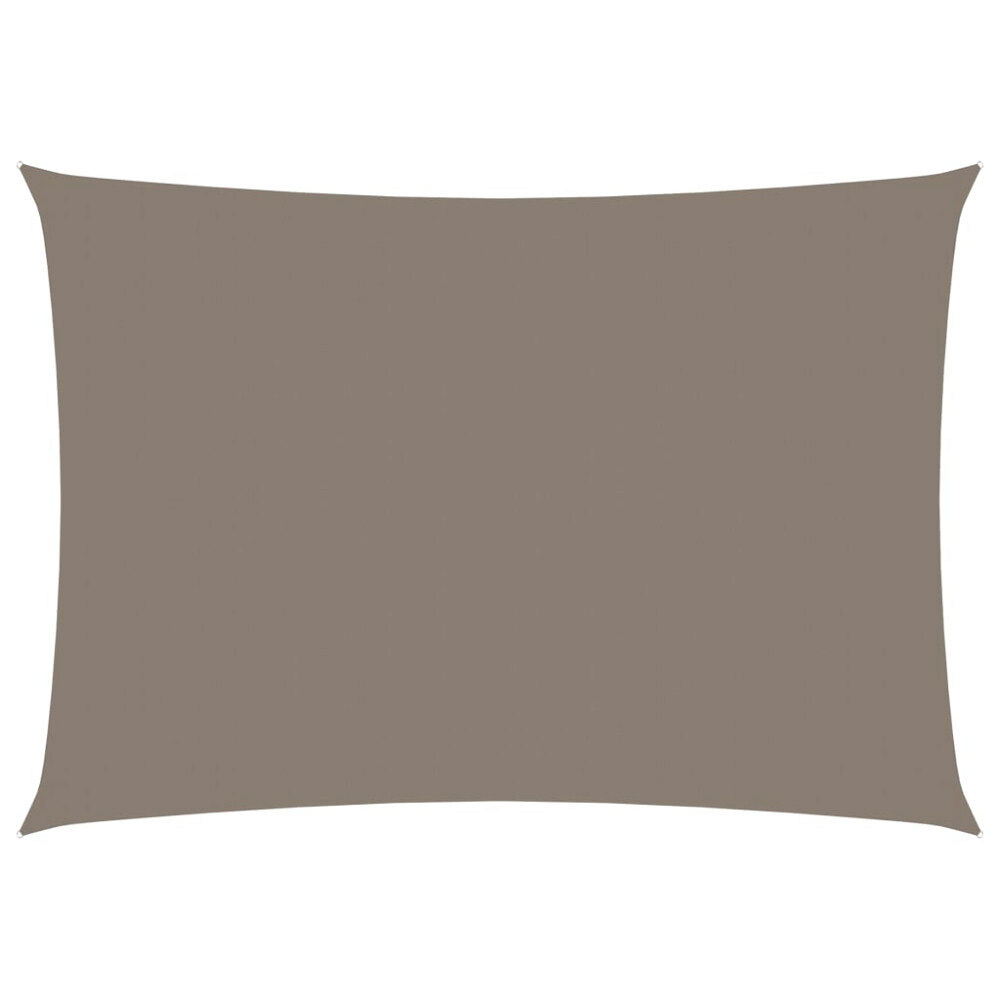 vidaXL Solsegel oxfordtyg rektangulärt 4x5 m taupe