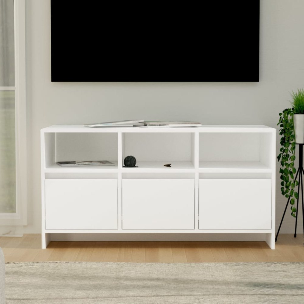 vidaXL Tv-bänk vit 102x37,5x52,5 cm konstruerat trä