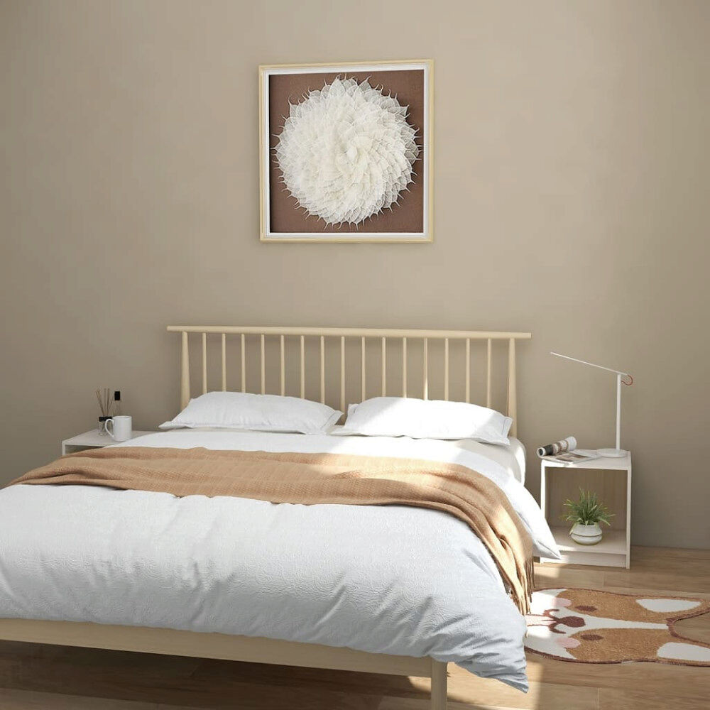 vidaXL Sängbord 2 st vit 35,5x33,5x41,5 cm massivt furu