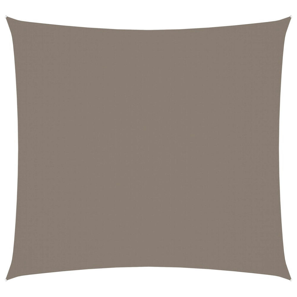 vidaXL Solsegel oxfordtyg fyrkantigt 4x4 m taupe