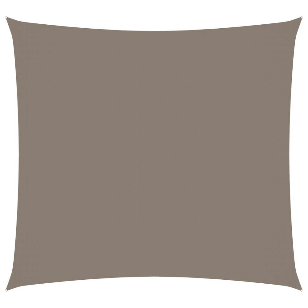 vidaXL Solsegel oxfordtyg fyrkantigt 6x6 m taupe