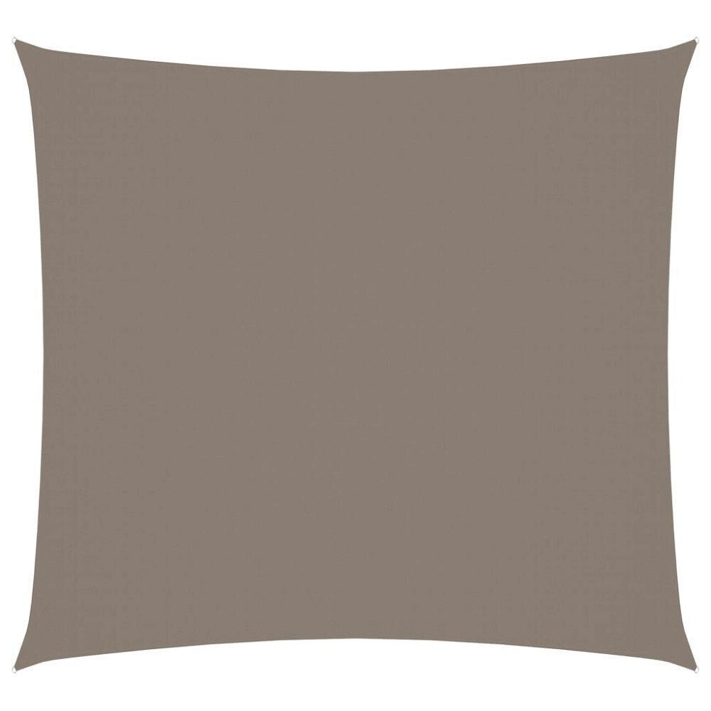 vidaXL Solsegel oxfordtyg fyrkantigt 7x7 m taupe