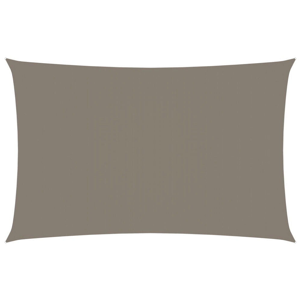 vidaXL Solsegel oxfordtyg rektangulärt 2x5 m taupe