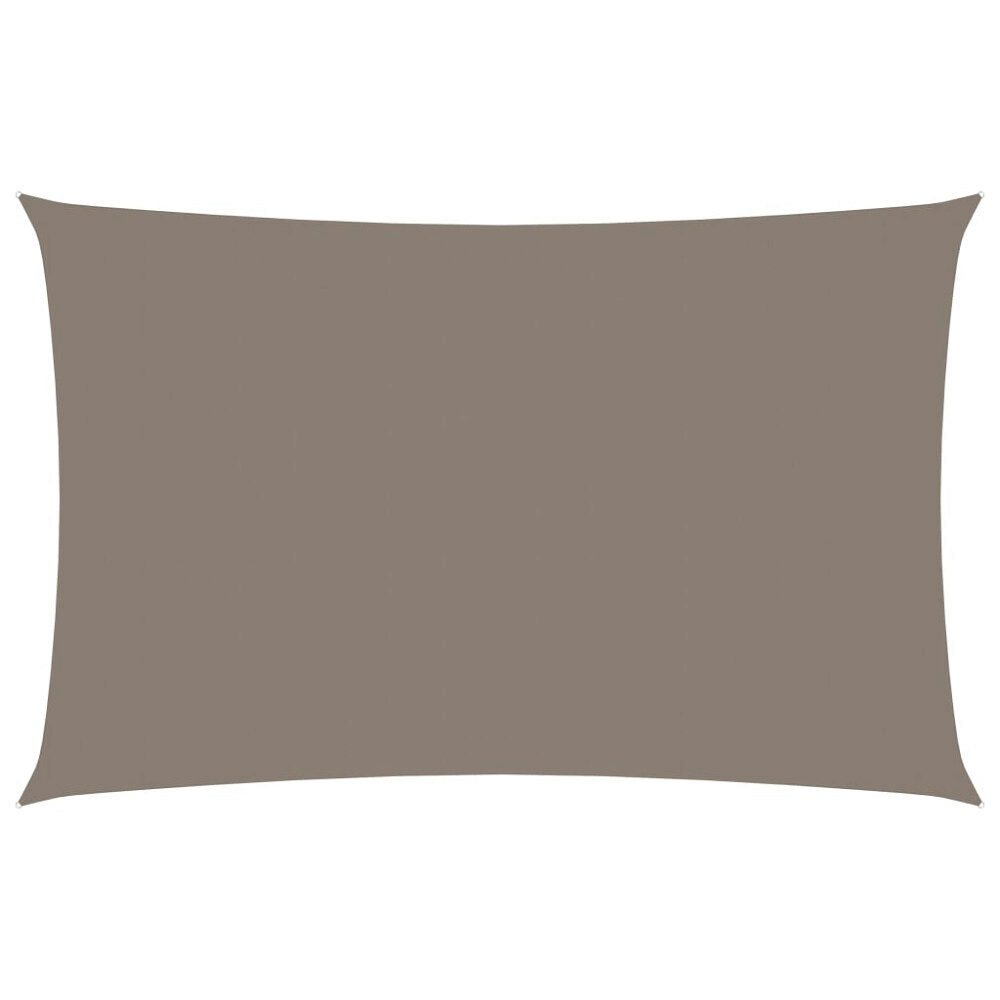 vidaXL Solsegel oxfordtyg rektangulärt 2,5x5 m taupe