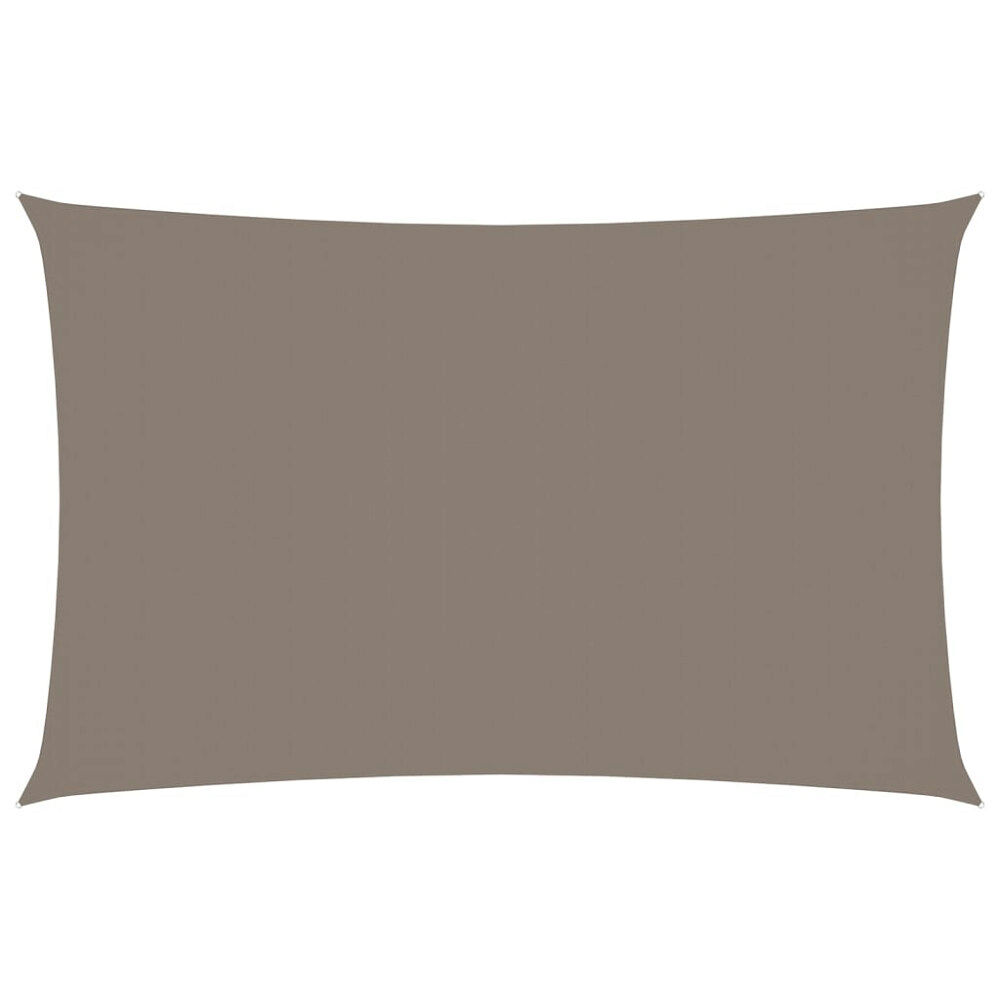 vidaXL Solsegel oxfordtyg rektangulärt 3x6 m taupe
