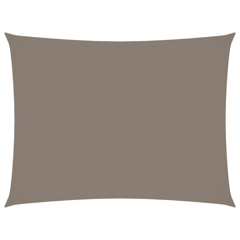 vidaXL Solsegel oxfordtyg rektangulärt 4x6 m taupe
