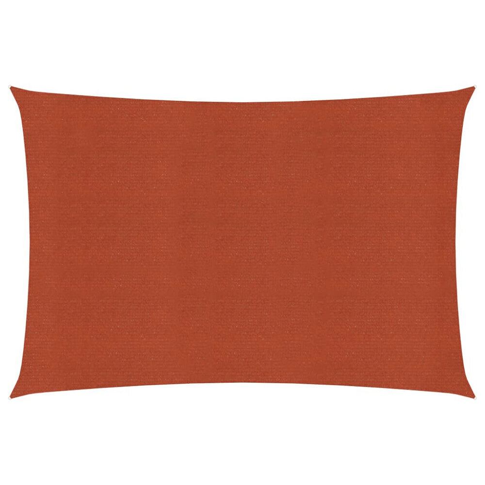 vidaXL Solsegel 160 g/m² terrakotta 3x5 m HDPE