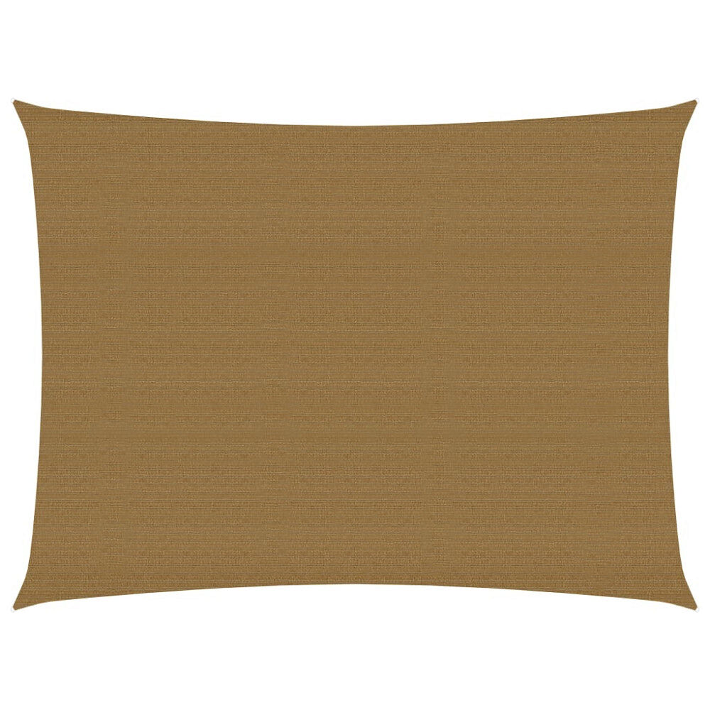 vidaXL Solsegel 160 g/m² taupe 6x7 m HDPE