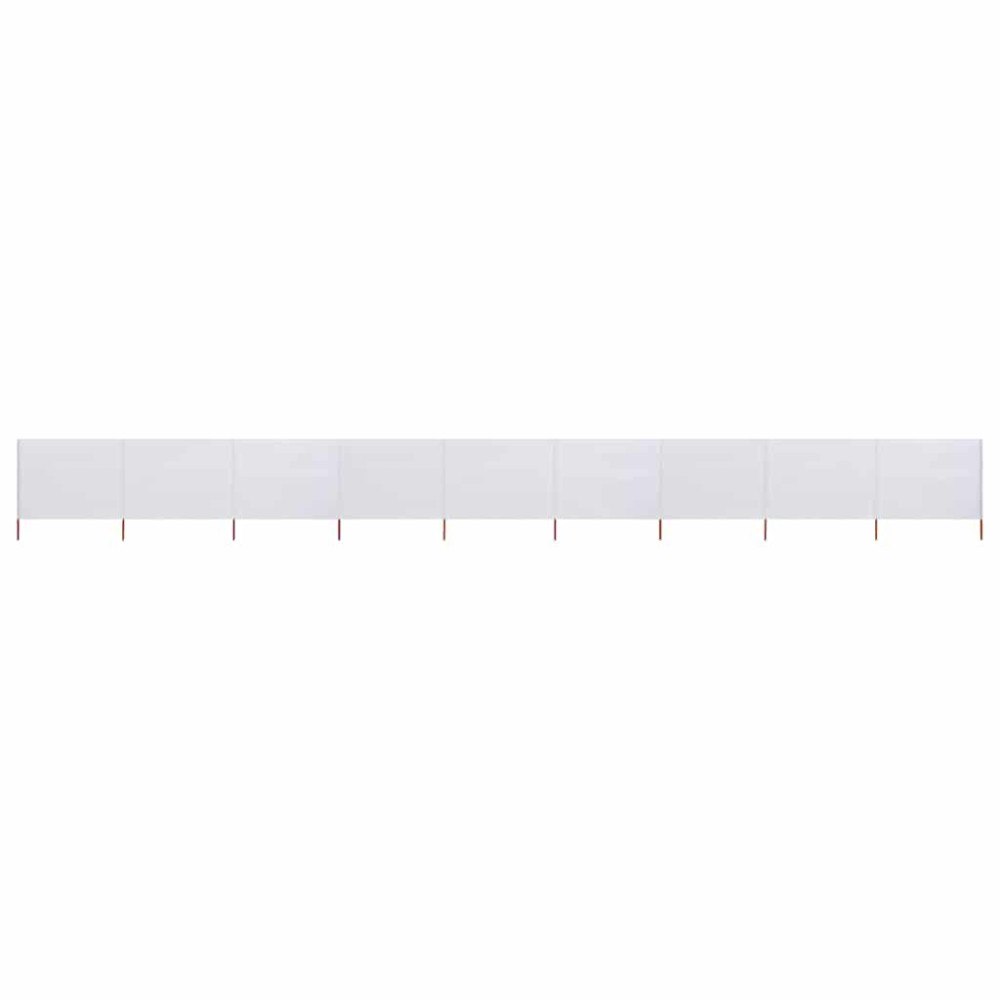 vidaXL Vindskydd 9 paneler tyg 1200x120 cm sandvit