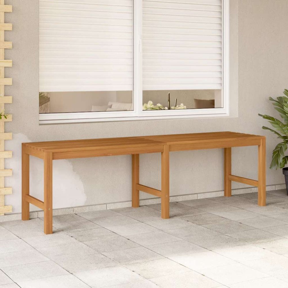 vidaXL Trädgårdsbänk 150 cm massiv teak
