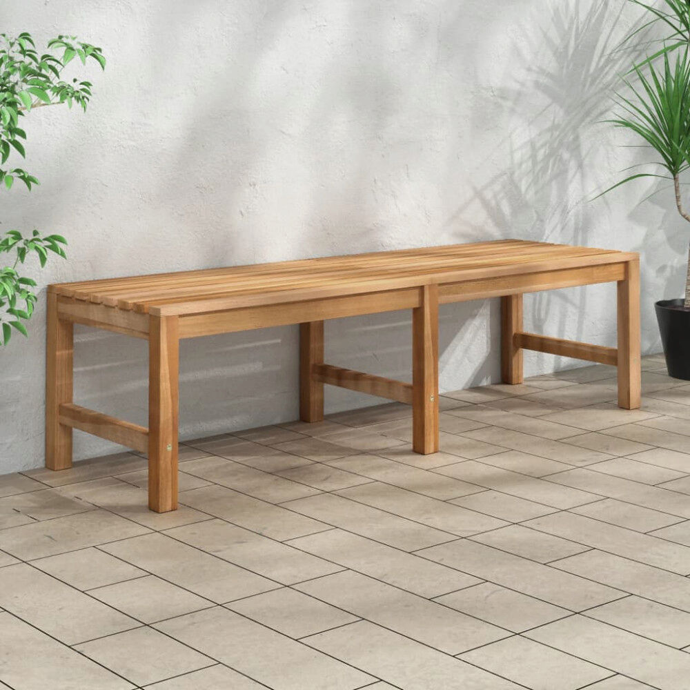 vidaXL Trädgårdsbänk 150 cm massiv teak