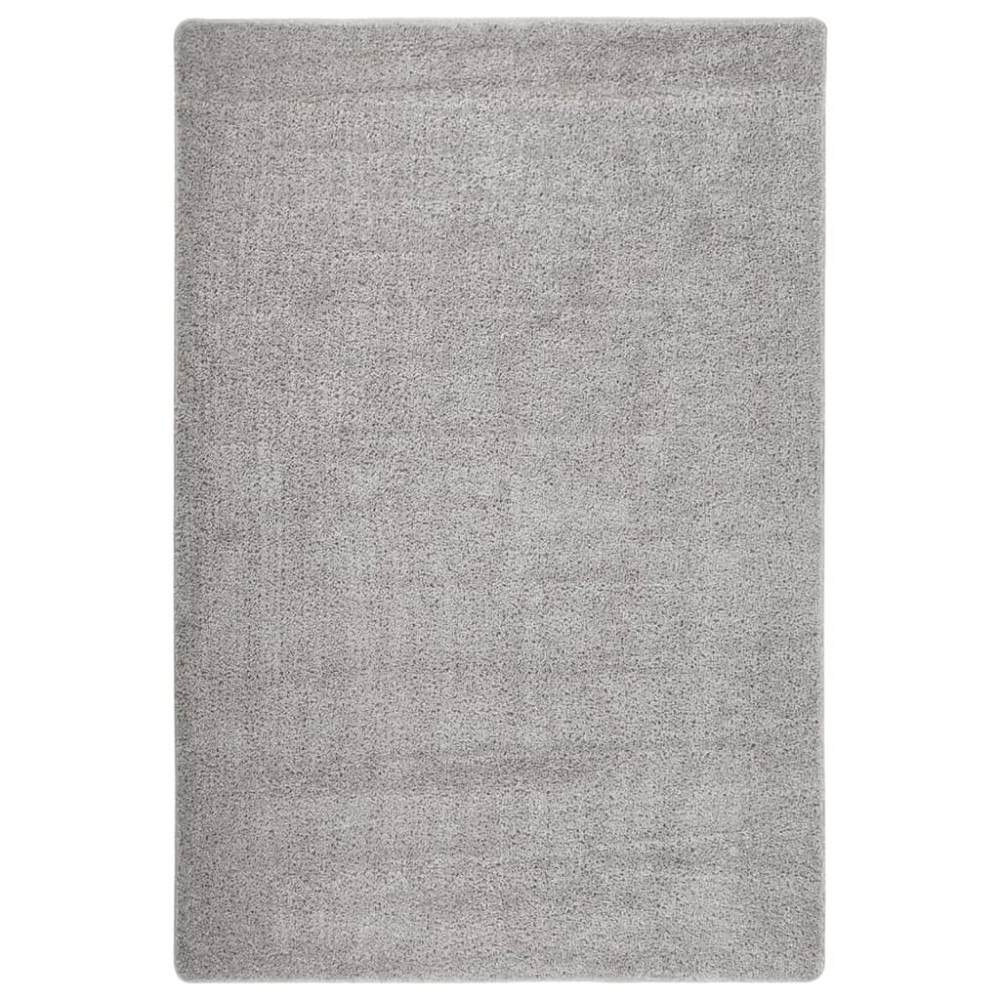 vidaXL Matta ljusgrå 140x200 cm halkfri