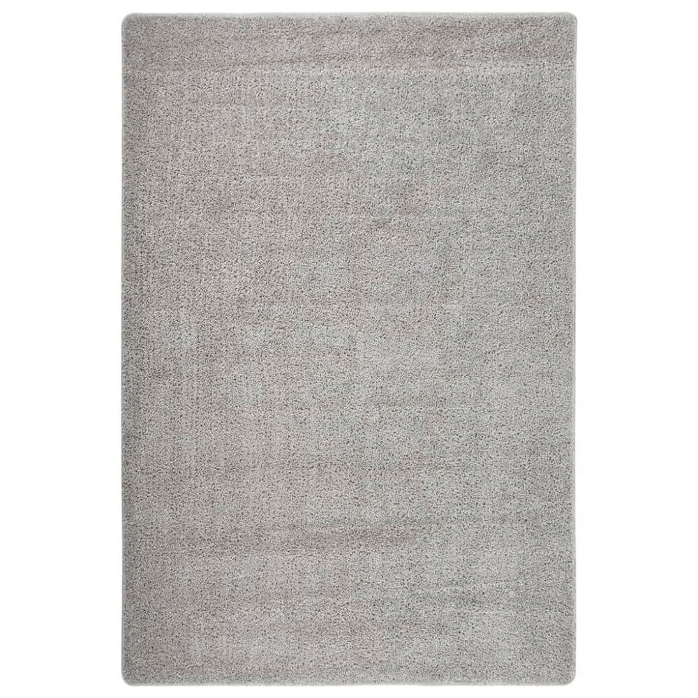 vidaXL Matta ljusgrå 140x200 cm halkfri