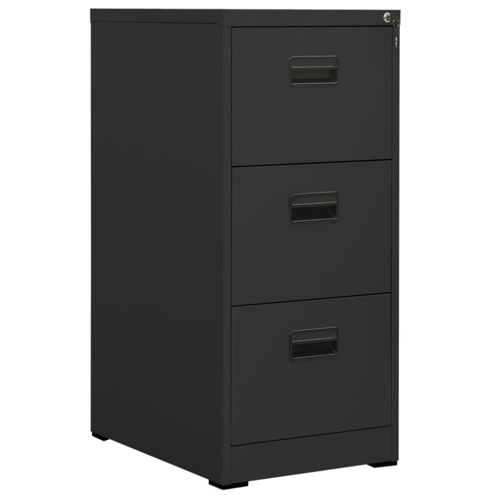 vidaXL Dokumentskåp antracit 46x62x102,5 cm stål