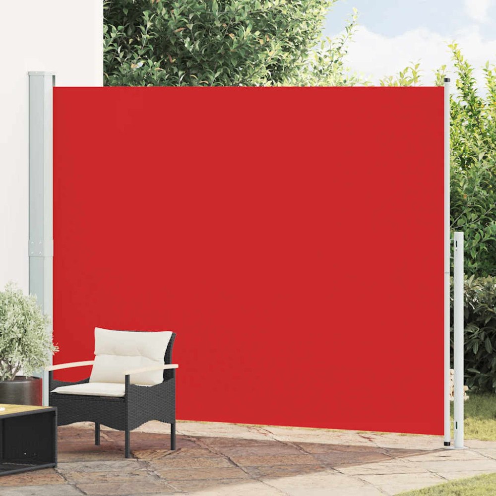 vidaXL Infällbar sidomarkis 220x300 cm röd