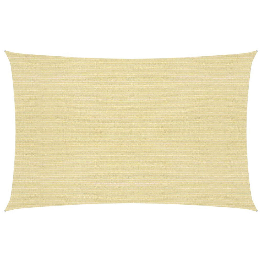 vidaXL Solsegel 160 g/m² beige 5x8 m HDPE