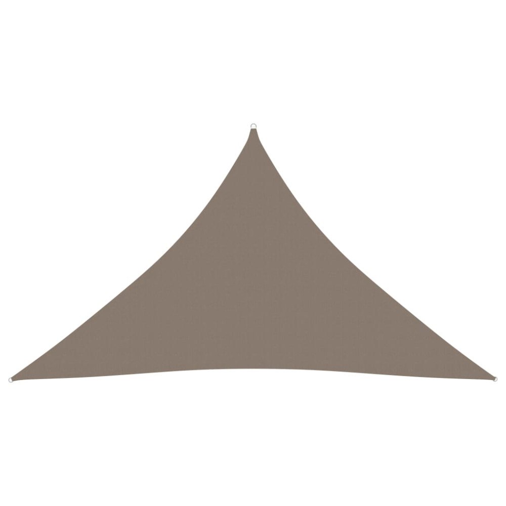 vidaXL Solsegel oxfordtyg trekantigt 3x3x4,24 m taupe