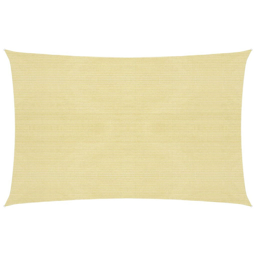 vidaXL Solsegel 160 g/m² beige 2,5x3 m HDPE