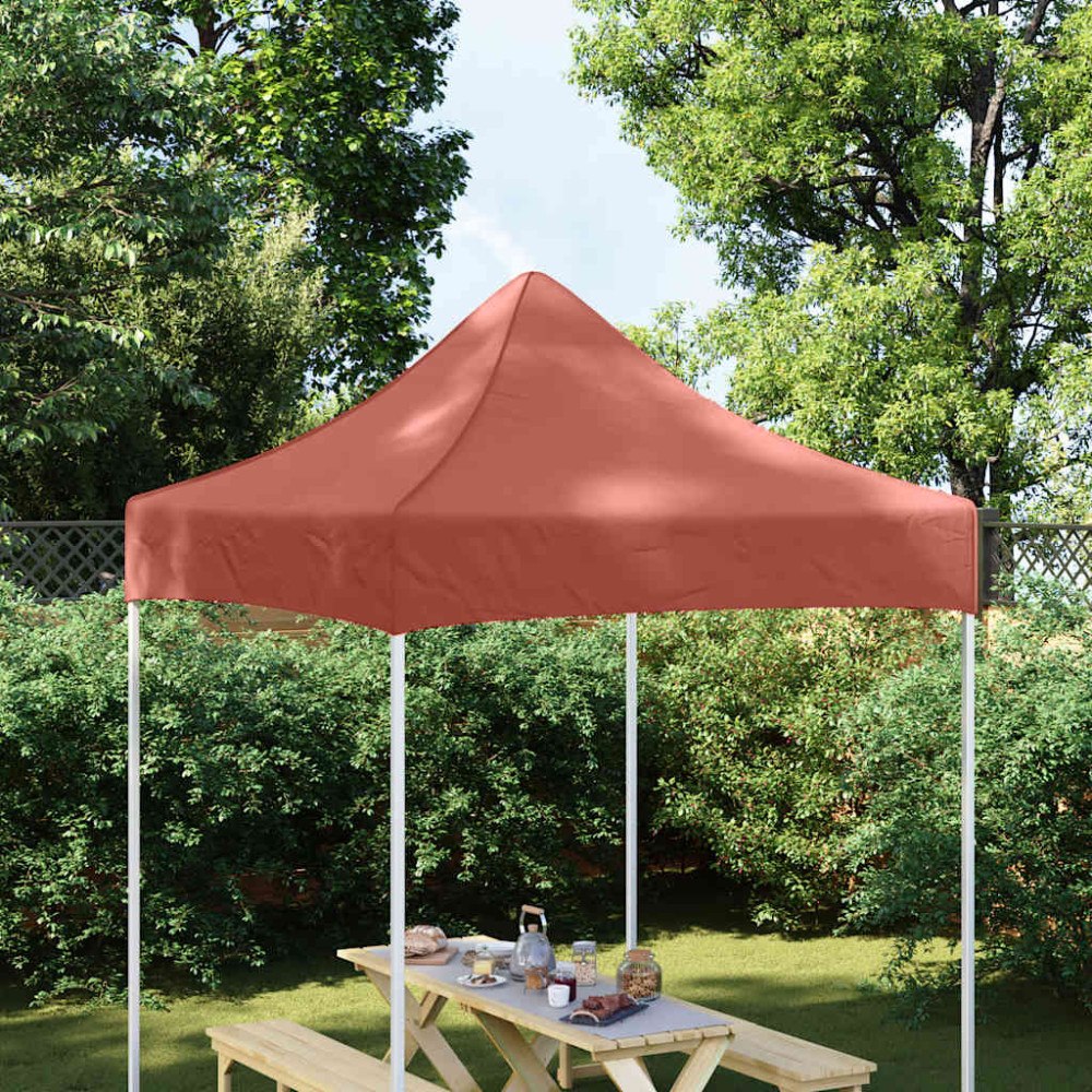 vidaXL Tak till partytält 2x2 m terrakotta 270 g/m²