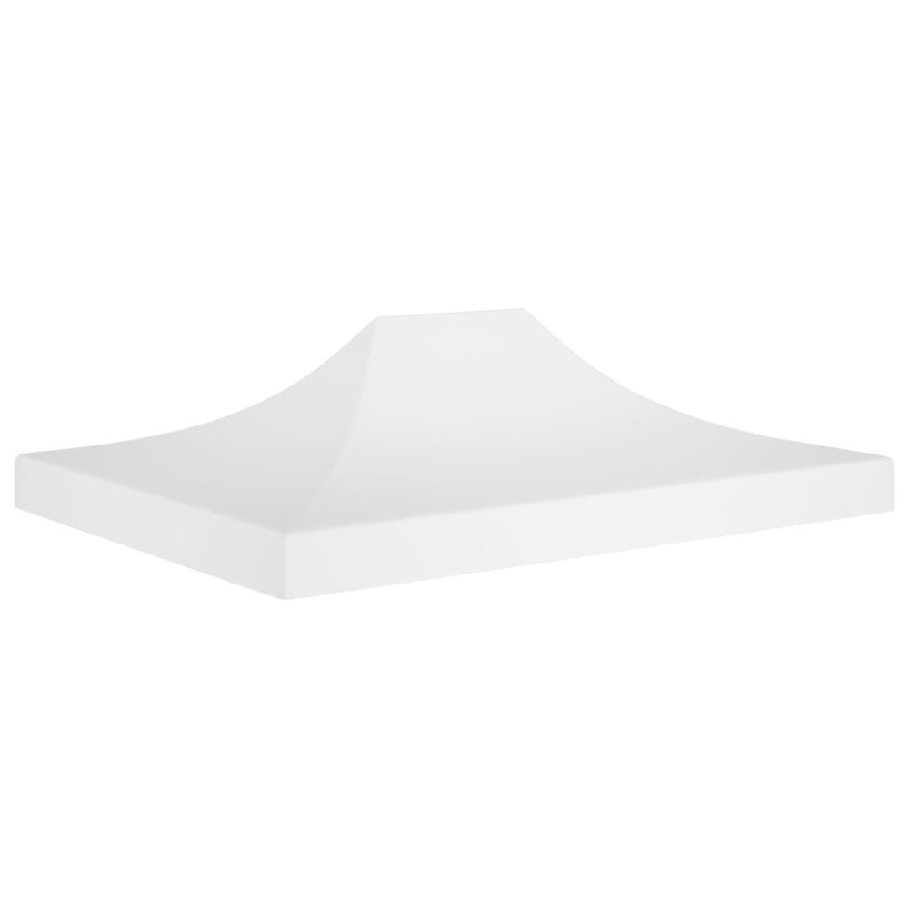 vidaXL Tak till partytält 4,5x3 m vit 270 g/m²