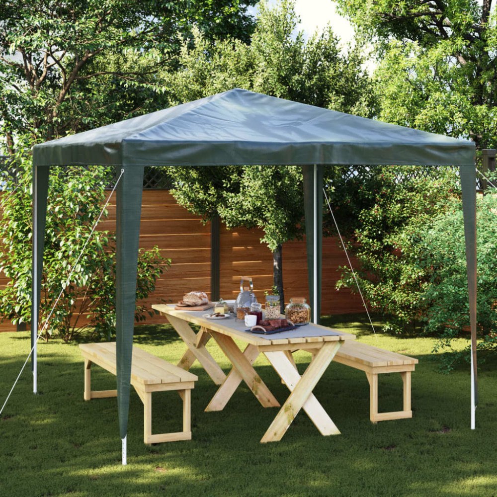 vidaXL Professionellt partytält 2,5x2,5 m grön 90 g/m²