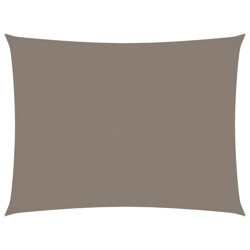 vidaXL Solsegel oxfordtyg rektangulärt 2,5x3,5 m taupe