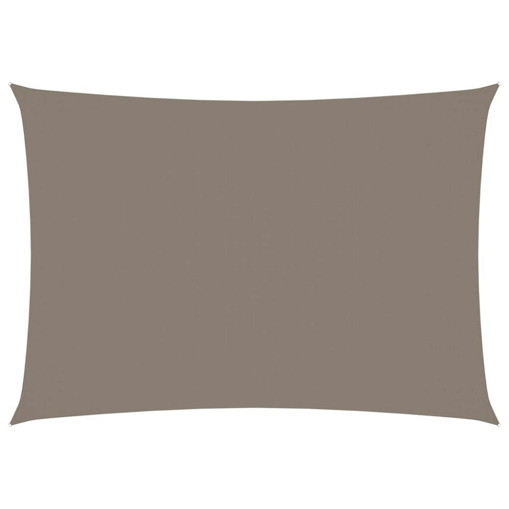 vidaXL Solsegel oxfordtyg rektangulärt 3x5 m taupe