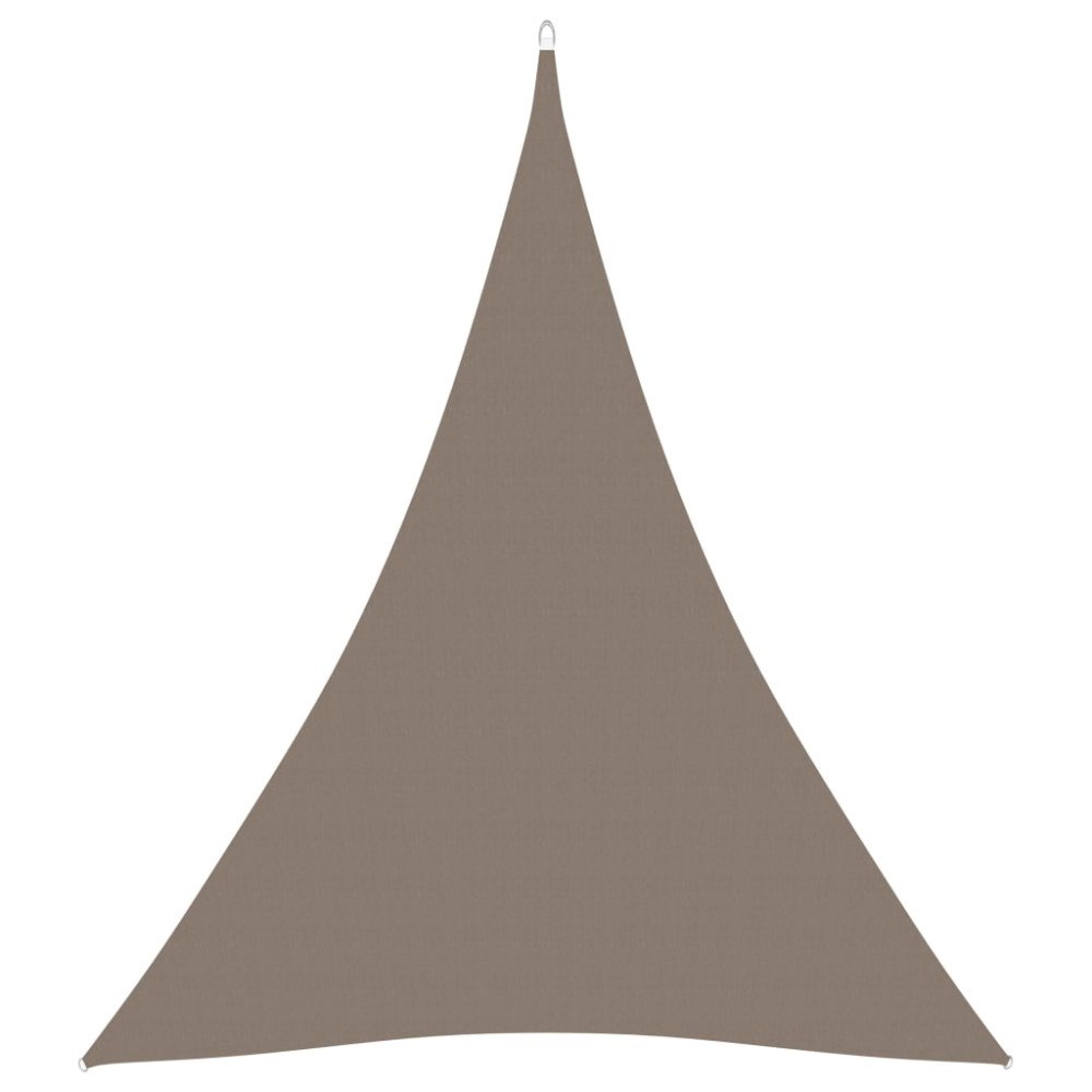 vidaXL Solsegel oxfordtyg trekantigt 5x7x7 m taupe