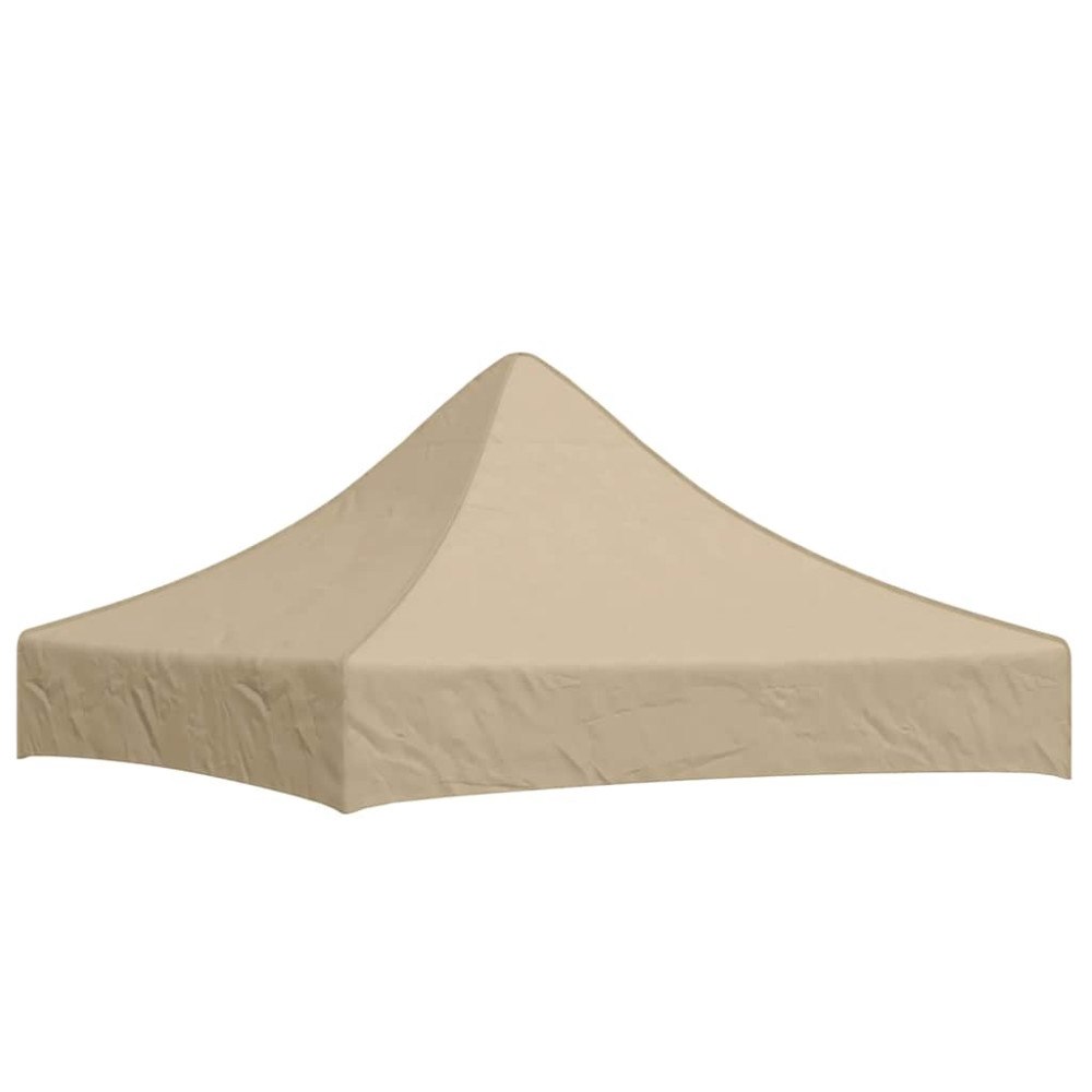 vidaXL Tak till partytält 2x2 m beige 270 g/m²