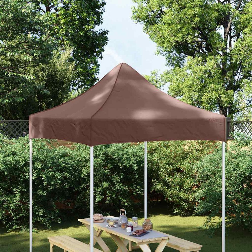 vidaXL Tak till partytält 2x2 m brun 270 g/m²