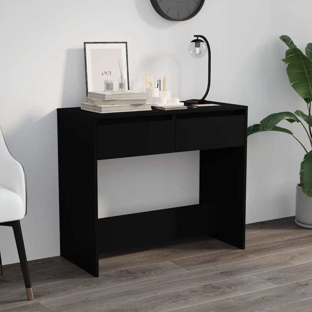 vidaXL Konsolbord svart 89x41x76,5 cm konstruerat trä