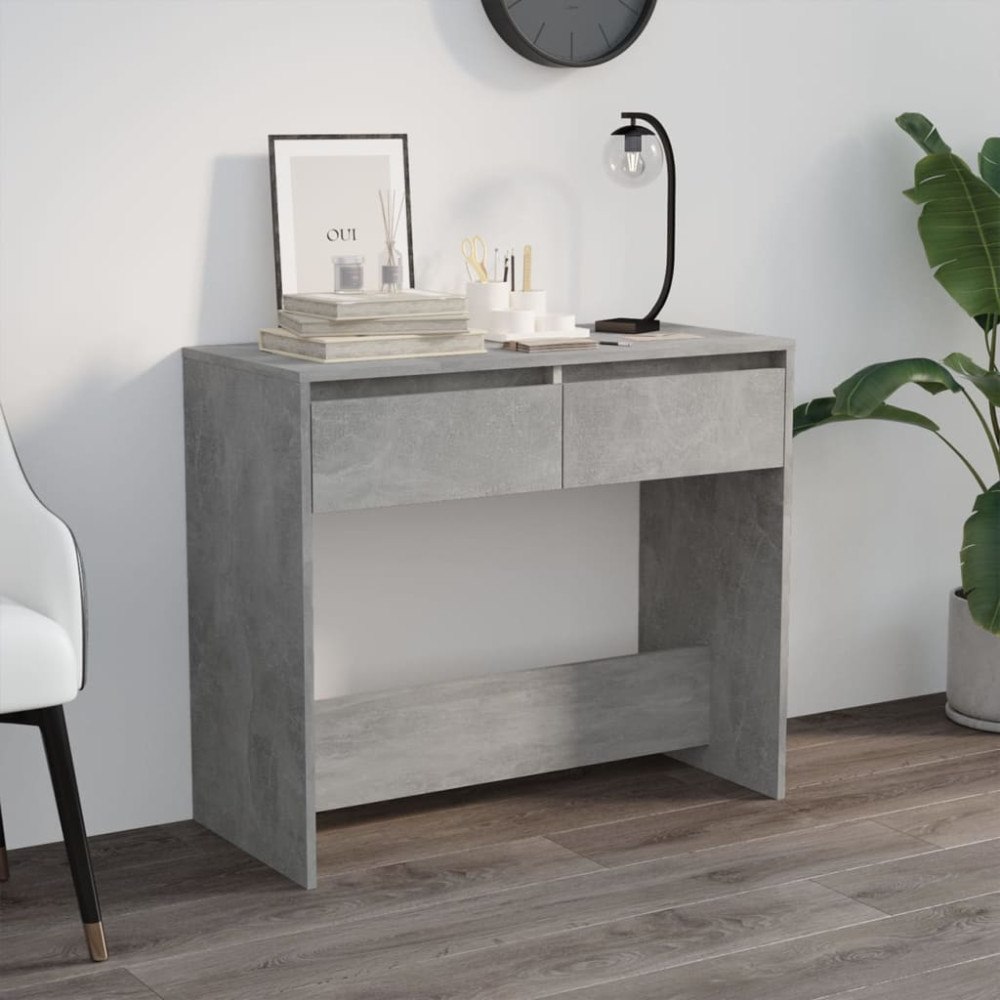 vidaXL Konsolbord betonggrå 89x41x76,5 cm konstruerat trä
