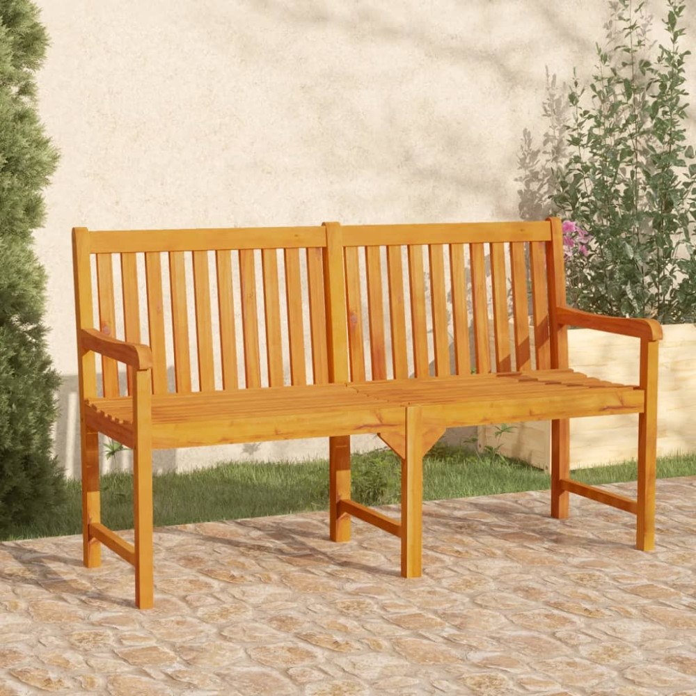vidaXL Trädgårdsbänk 150 cm massivt akaciaträ
